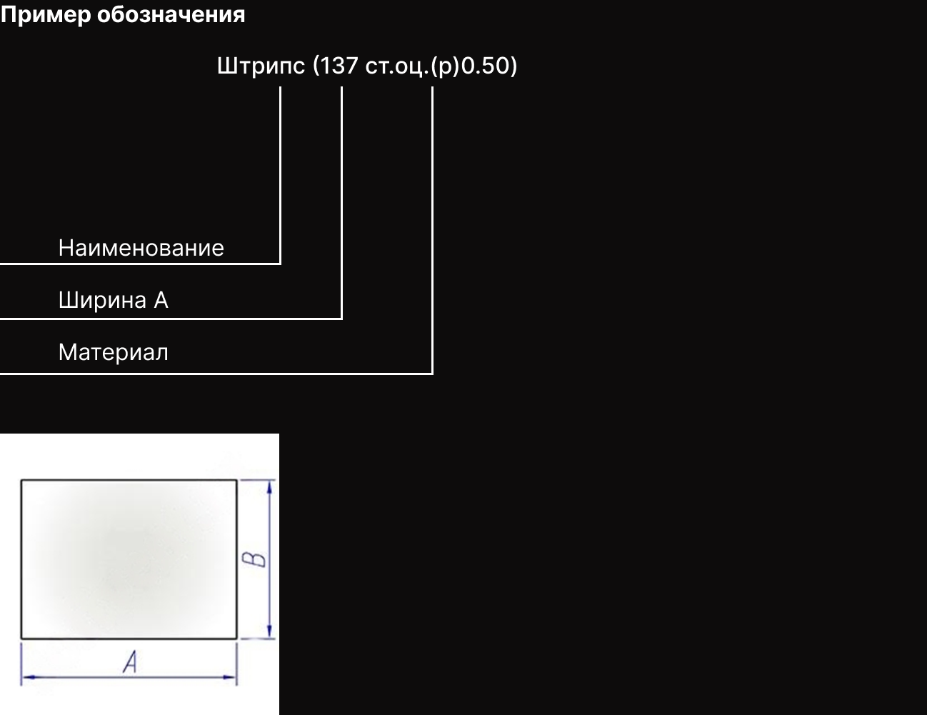 Короткое описание - Штрипс